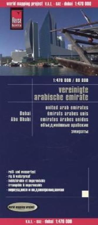 World Mapping Project Vereinigte Arabische Emirate. United Arab Emirates. Émirats Arabes Unis; Emiratos árabes unidos