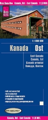 World Mapping Project Reise Know-How Landkarte Kanada Ost (1:1.900.000). East Canada / Canada, est / Canadá oriental