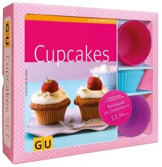Cupcakes Set, m. 12 Silikonbackförmchen