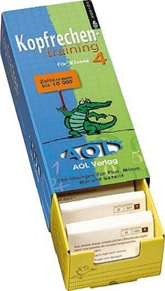 Kopfrechentraining für Klasse 4, m. Lernbox
