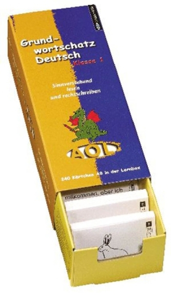 Grundwortschatz Deutsch, Klasse 1, m. Lernbox