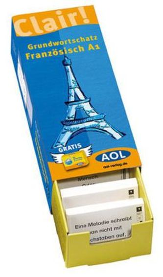 Clair! Grundwortschatz Französisch A1, Lernkarten (DIN A8) in Lernbox