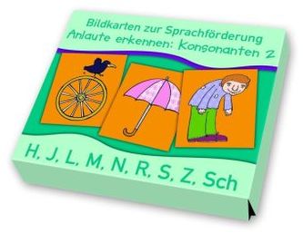 Anlaute erkennen: Konsonanten (Bildkarten). Tl.2