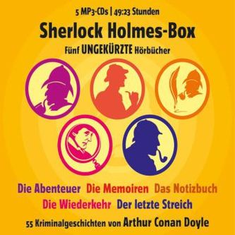 Sherlock Holmes Box, 5 MP3-CDs