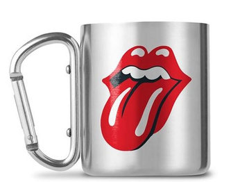 Kovový hrnek s karabinou 240 ml - Rolling Stones