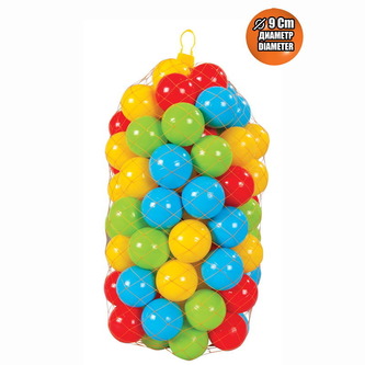 Plastové míčky 9 cm - 50 ks