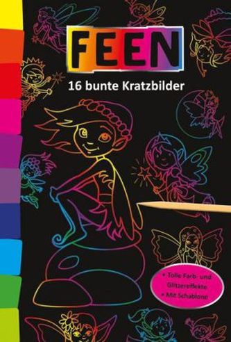 Kunterbunte Kratzbilder - Feen
