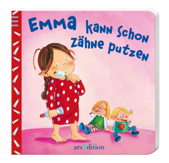 Emma kann schon Zähne putzen
