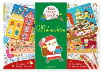 1000-Sticker-Block Weihnachten