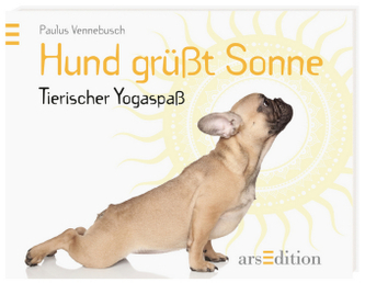 Hund grüßt Sonne