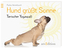 Hund grüßt Sonne