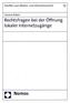 Rechtsfragen bei der Öffnung lokaler Internetzugänge