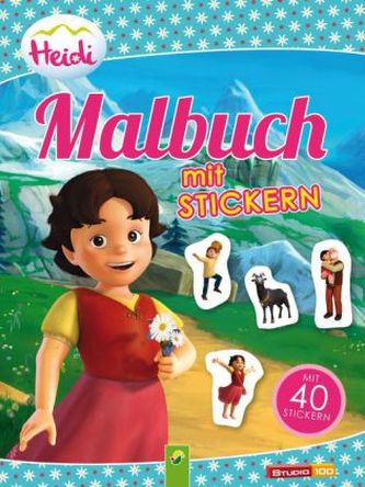 Heidi - Malbuch mit Stickern