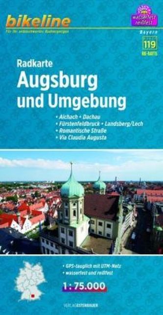 Bikeline Radkarte Augsburg und Umgebung
