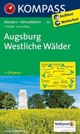 Kompass Karte Augsburg - Westliche Wälder