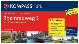 Kompass Fahrradführer Rheinradweg. Bd.3