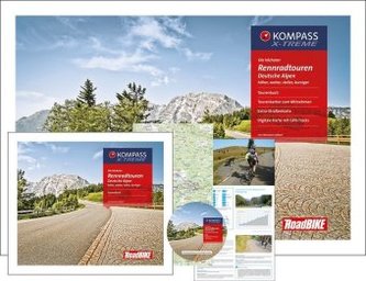 Kompass Rennradführer Die höchsten Rennradtouren Deutsche Alpen, m. 32 Karten u. 1 DVD