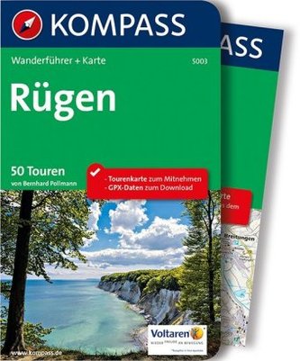 Kompass Wanderführer Rügen, m. Karte