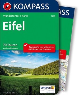 Kompass Wanderführer Eifel, m. Karte