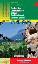 Freytag & Berndt Wander-, Rad- und Freizeitkarte Faaker See, Ossiacher See, Villach, Dreiländereck, Unteres Gailtal