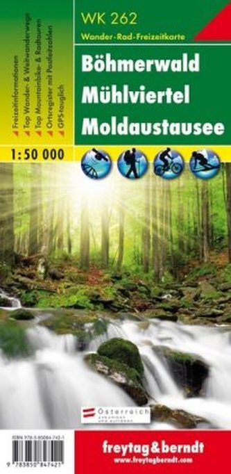 Freytag & Berndt Wander-, Rad- und Freizeitkarte Böhmerwald, Mühlviertel, Moldaustausee