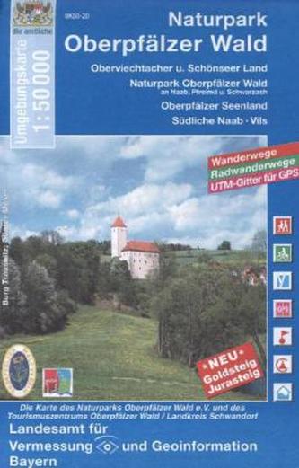 Topographische Karte Bayern Naturpark Oberpfälzer Wald