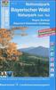 Topographische Karte Bayern Nationalpark Bayerischer Wald, Naturpark östlicher Teil