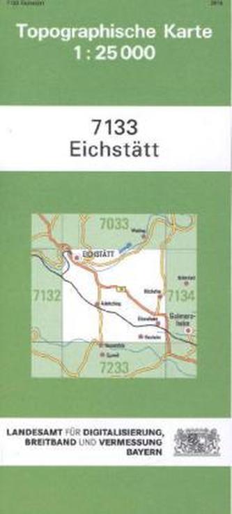 Topographische Karte Bayern Eichstätt