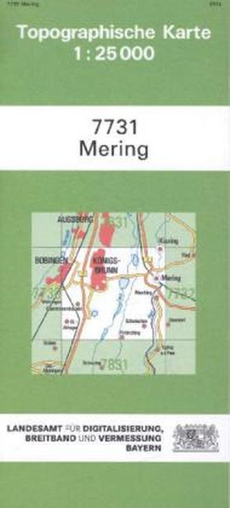 Topographische Karte Bayern Mering