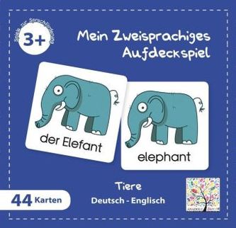 Mein Zweisprachiges Aufdeckspiel (Kinderspiel), Tiere, Englisch