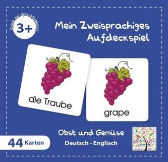 Mein Zweisprachiges Aufdeckspiel (Kinderspiel), Obst und Gemüse, Englisch