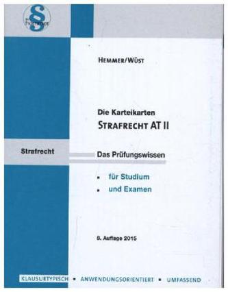 Die Karteikarten Strafrecht AT. Tl.2