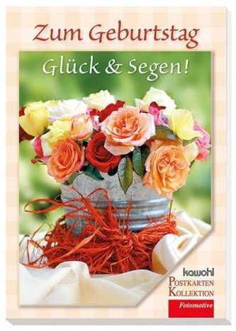 Zum Geburtstag Glück & Segen!, Postkarten-Buch