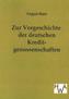 Zur Vorgeschichte der deutschen Kreditgenossenschaften