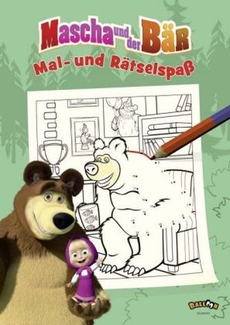Mascha und der Bär - Mal- und Rätselspaß