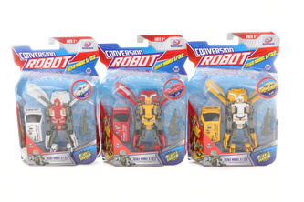 Skládací robot Závodní auto se zvuky a světlem