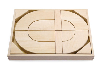 Dřevěná sada kostek