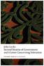 Second Treatise of Government and A Letter Concerning Toleration