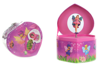 Hrací skříňka šperkovnice s vílou