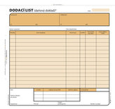 Dodací list, 21 × 20 cm, 100 listů, NCR