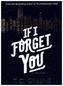 If I Forget You