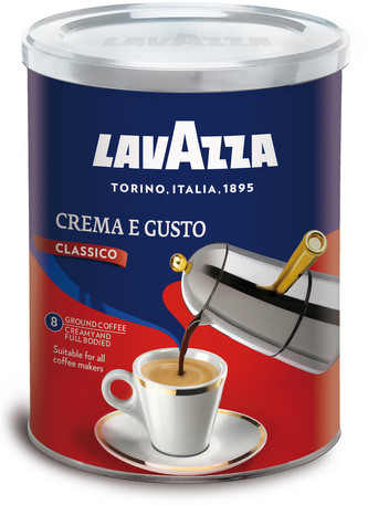 Lavazza Crema e Gusto mletá 250g dóza