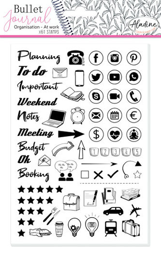 Razítka StampoBullet Journal - Můj pracovní den