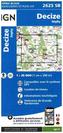 IGN Karte, Serie Bleue Top 25 Decize Imphy