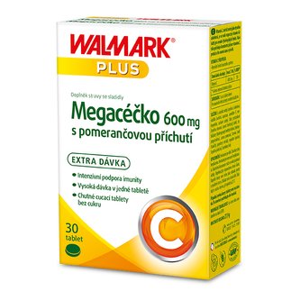 Megacéčko 600 mg s pomerančovou příchutí 30 tablet