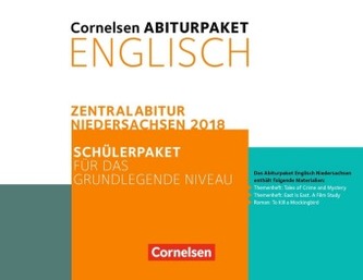 Cornelsen Abiturpaket Englisch, Zentralabitur Niedersachsen 2018, Schülerpaket für das grundlegende Niveau