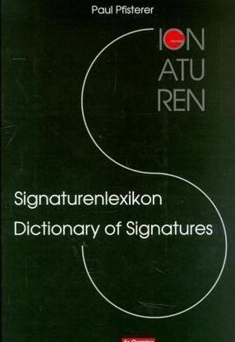 Signaturenlexikon. Dictionary of Signatures
