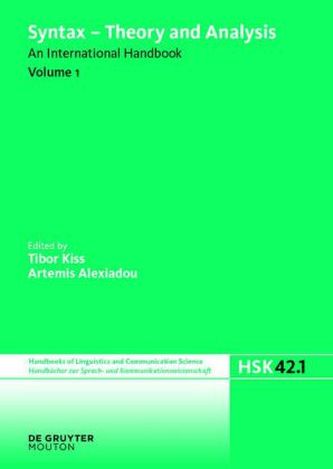 Syntax - Theory and Analysis. Vol.1