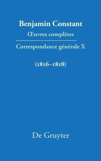 Correspondance générale (1816-1818). Tl.10