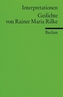 Gedichte von Rainer Maria Rilke